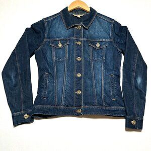 Cabi Jeans Dark Wash Denim Jacket — Women’s S — Classic Fitted Jean Jacket